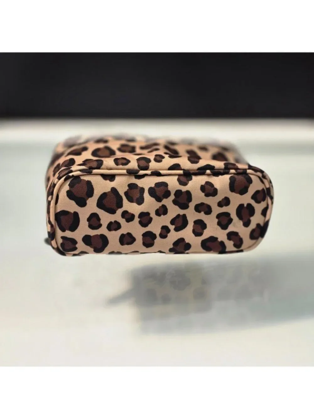 Vera Bradley Leopard Print  Make Up Bag Cosmetic Travel  Pouch